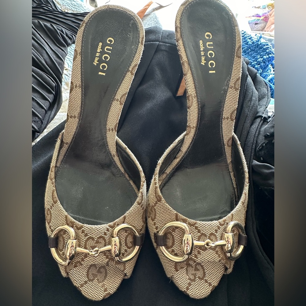 GUCCI GG Horsebit Heels